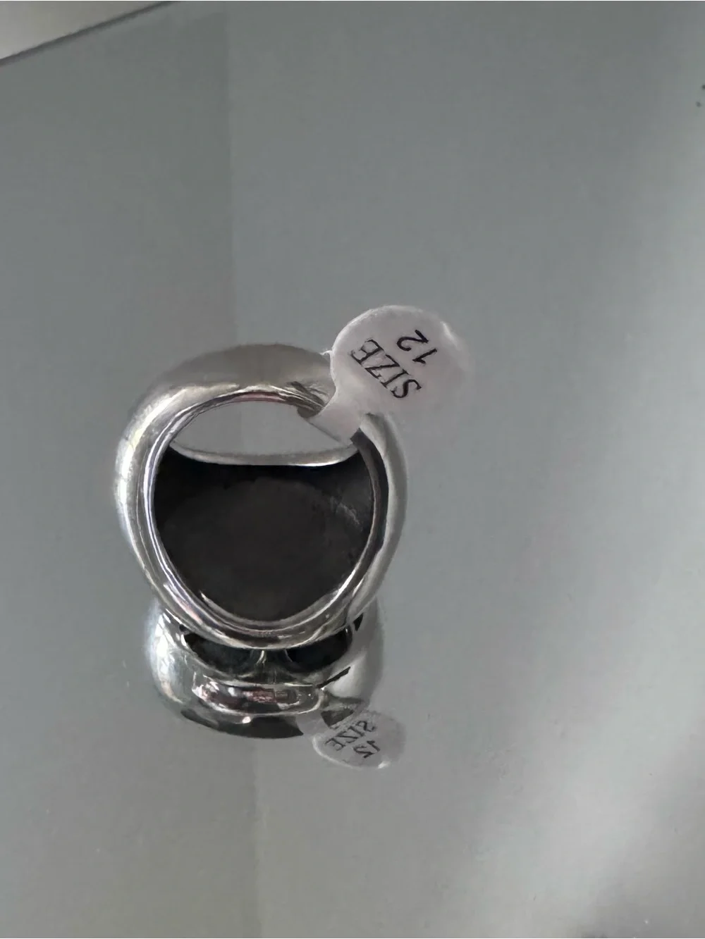 Tree of Life Ring in polished 316L stainless steel size 12